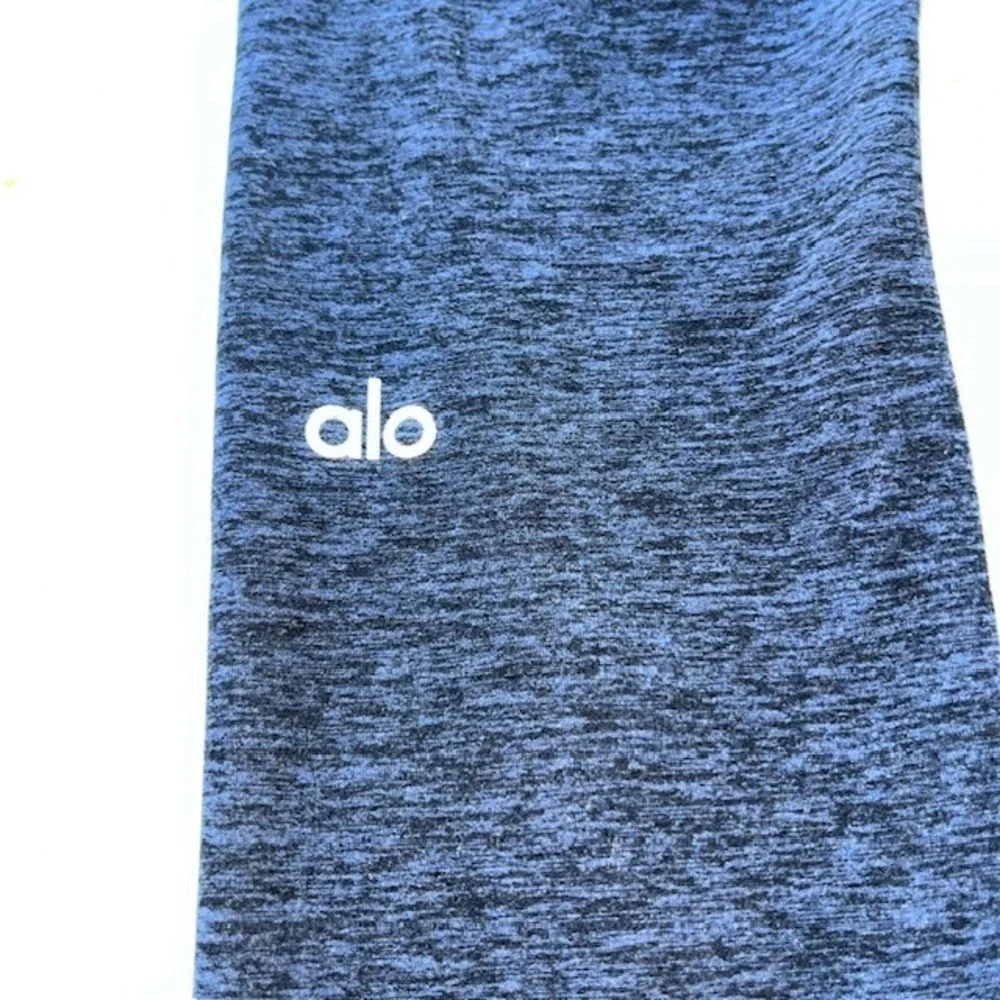 Alo Yoga Alosoft Leggings Space Dye Heathered Navy Blue XS